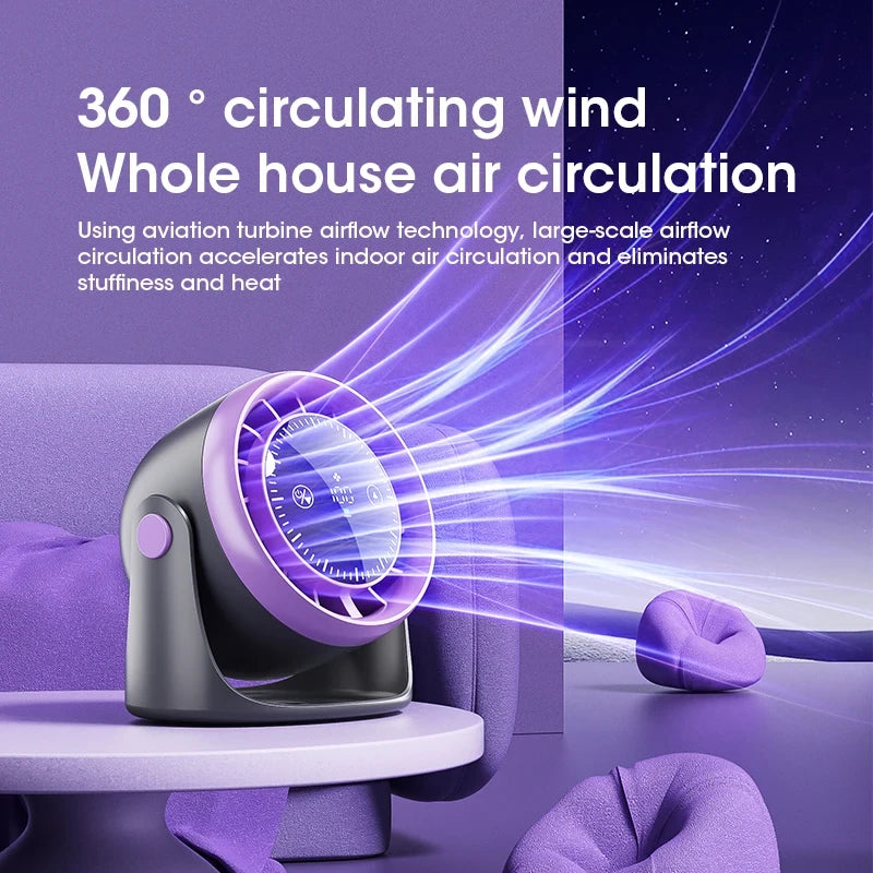 Portable Touch Screen Mini Desk Fan